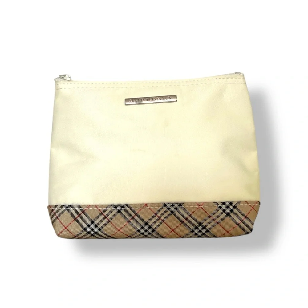 Burberry Classic Nova Check Nylon Zip Pouch, Cosmetic - Picture 1 of 10